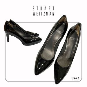 Stuart Weitzman Pointy pumps in glossy black size 6.5